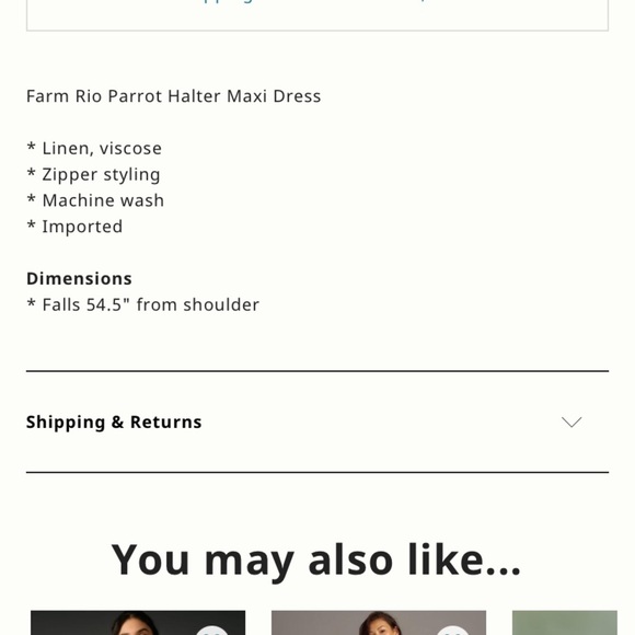 - Anthropologie farm rio parrot halter dress size xl - Picture 6 of 9